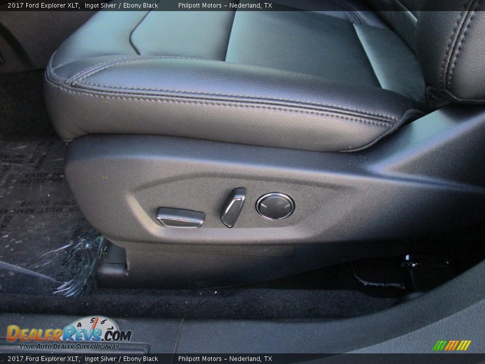2017 Ford Explorer XLT Ingot Silver / Ebony Black Photo #24