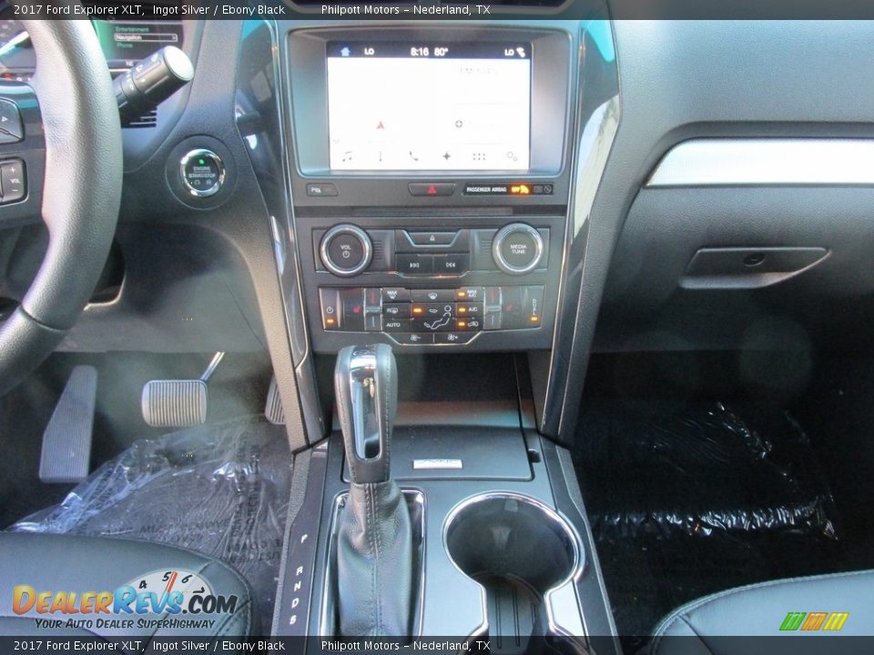 2017 Ford Explorer XLT Ingot Silver / Ebony Black Photo #26