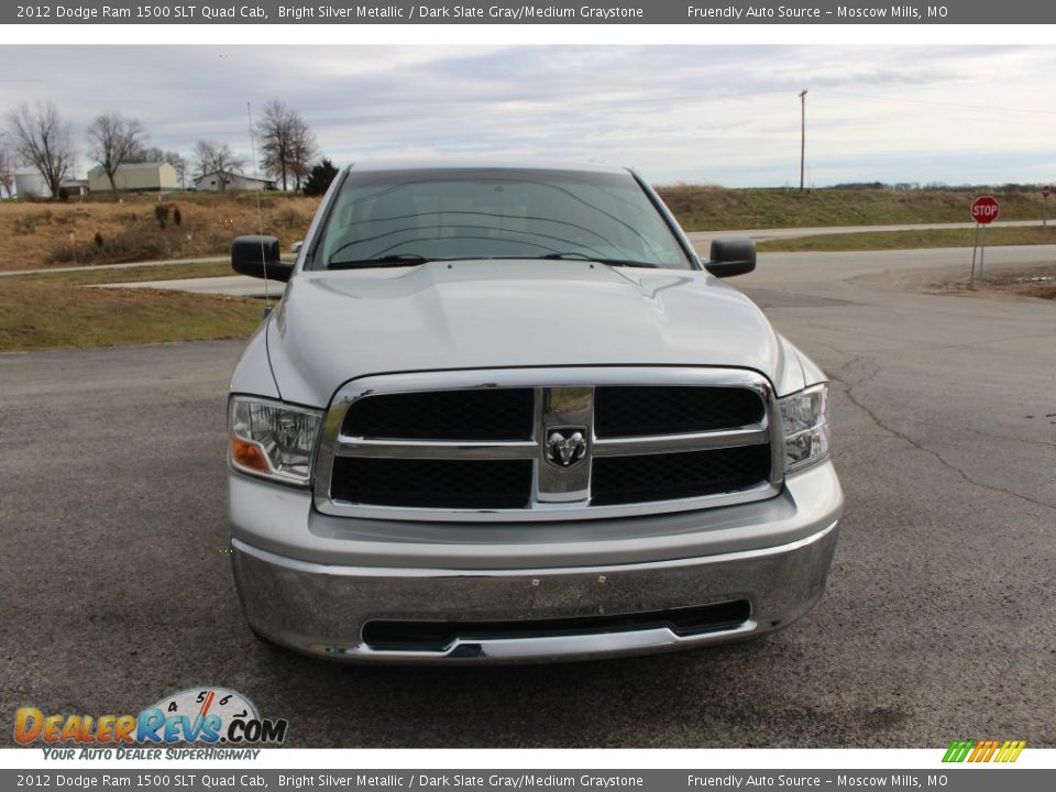 2012 Dodge Ram 1500 SLT Quad Cab Bright Silver Metallic / Dark Slate Gray/Medium Graystone Photo #32
