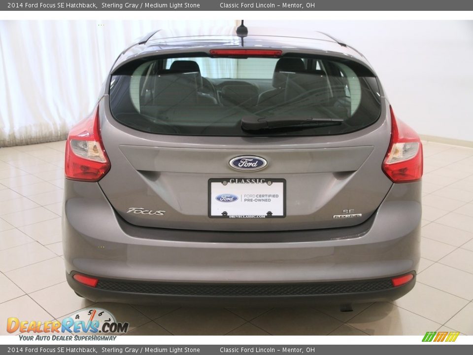 2014 Ford Focus SE Hatchback Sterling Gray / Medium Light Stone Photo #14
