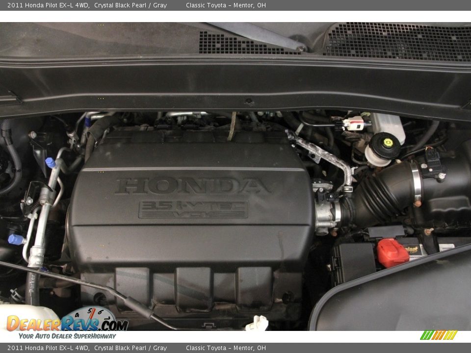 2011 Honda Pilot EX-L 4WD Crystal Black Pearl / Gray Photo #20