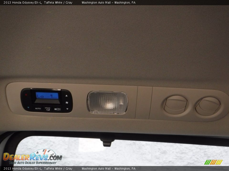 2013 Honda Odyssey EX-L Taffeta White / Gray Photo #21