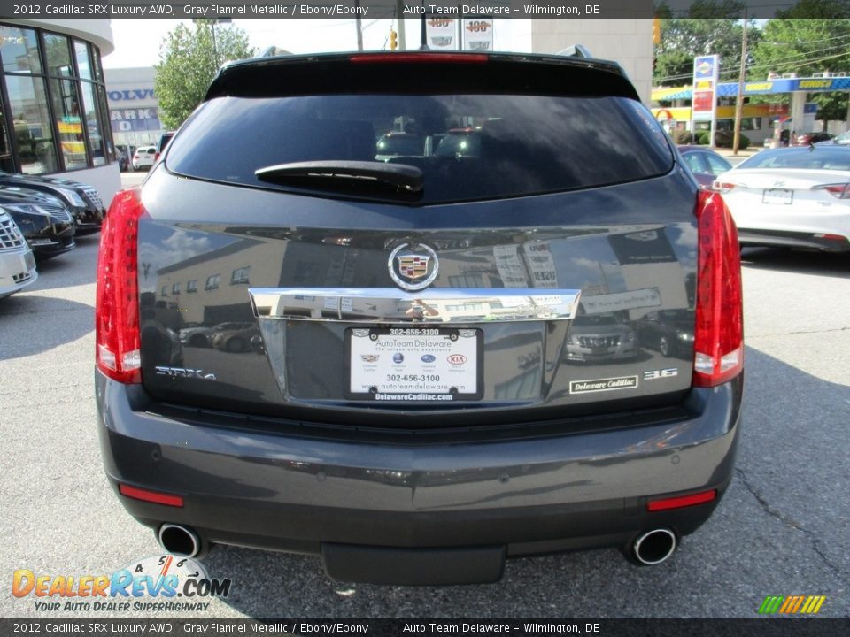 2012 Cadillac SRX Luxury AWD Gray Flannel Metallic / Ebony/Ebony Photo #5