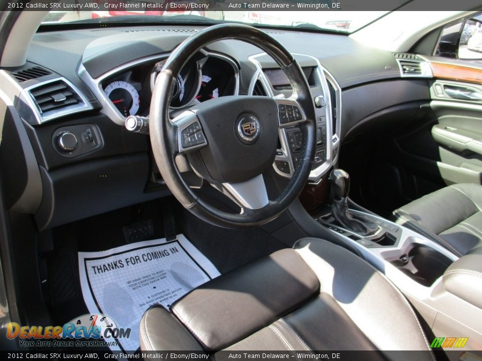 2012 Cadillac SRX Luxury AWD Gray Flannel Metallic / Ebony/Ebony Photo #10