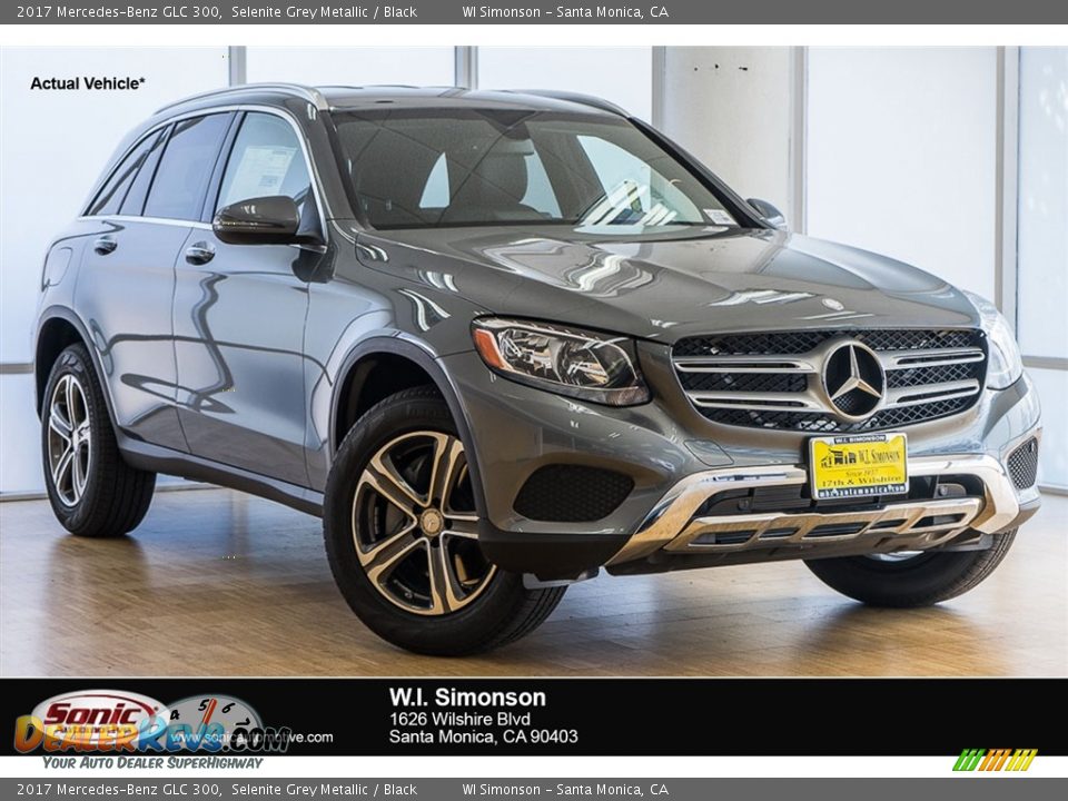 2017 Mercedes-Benz GLC 300 Selenite Grey Metallic / Black Photo #1
