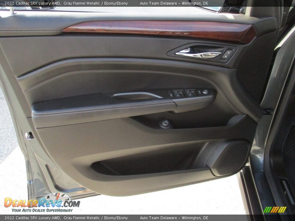 2012 Cadillac SRX Luxury AWD Gray Flannel Metallic / Ebony/Ebony Photo #28
