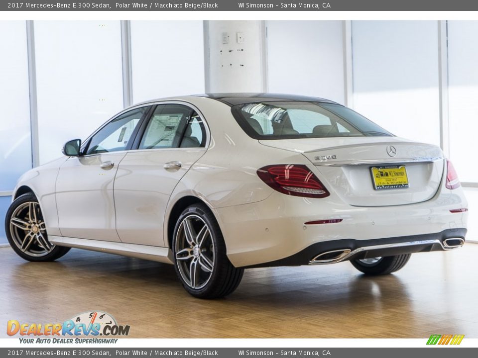 2017 Mercedes-Benz E 300 Sedan Polar White / Macchiato Beige/Black Photo #3