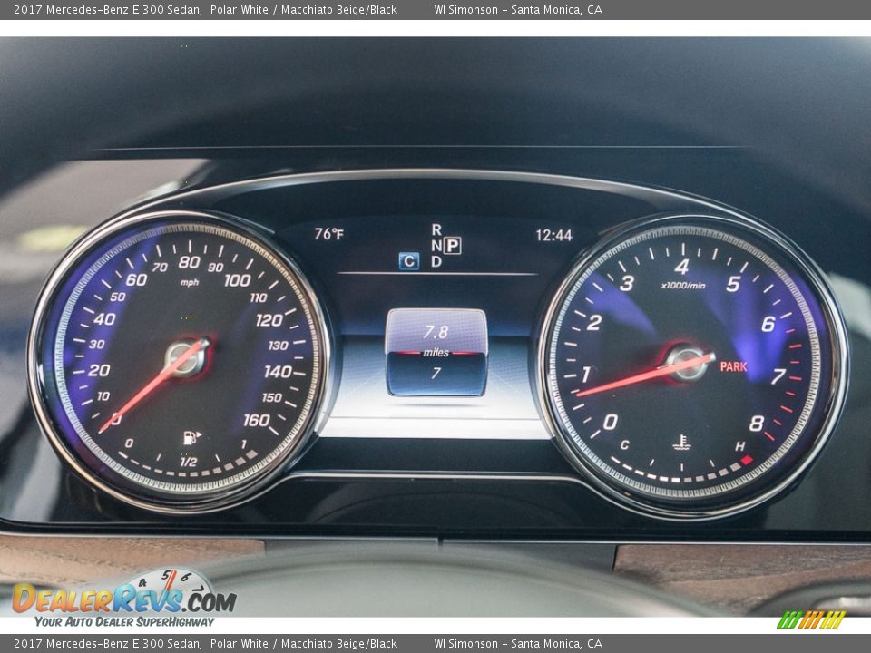 2017 Mercedes-Benz E 300 Sedan Polar White / Macchiato Beige/Black Photo #7