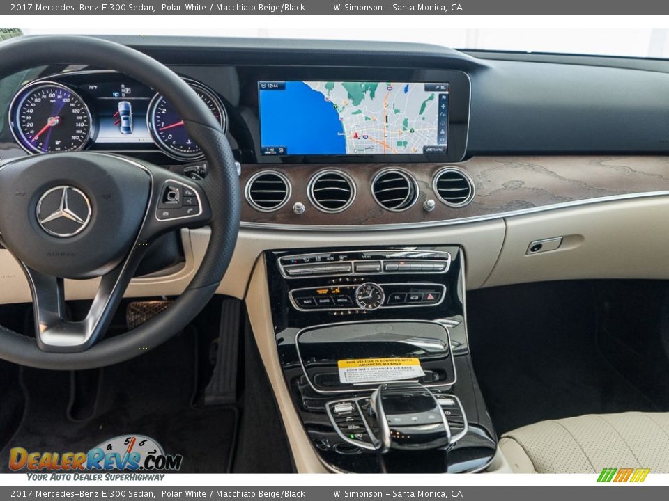 2017 Mercedes-Benz E 300 Sedan Polar White / Macchiato Beige/Black Photo #8