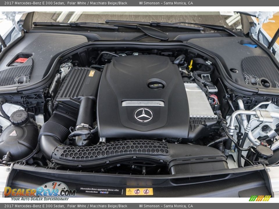 2017 Mercedes-Benz E 300 Sedan Polar White / Macchiato Beige/Black Photo #9