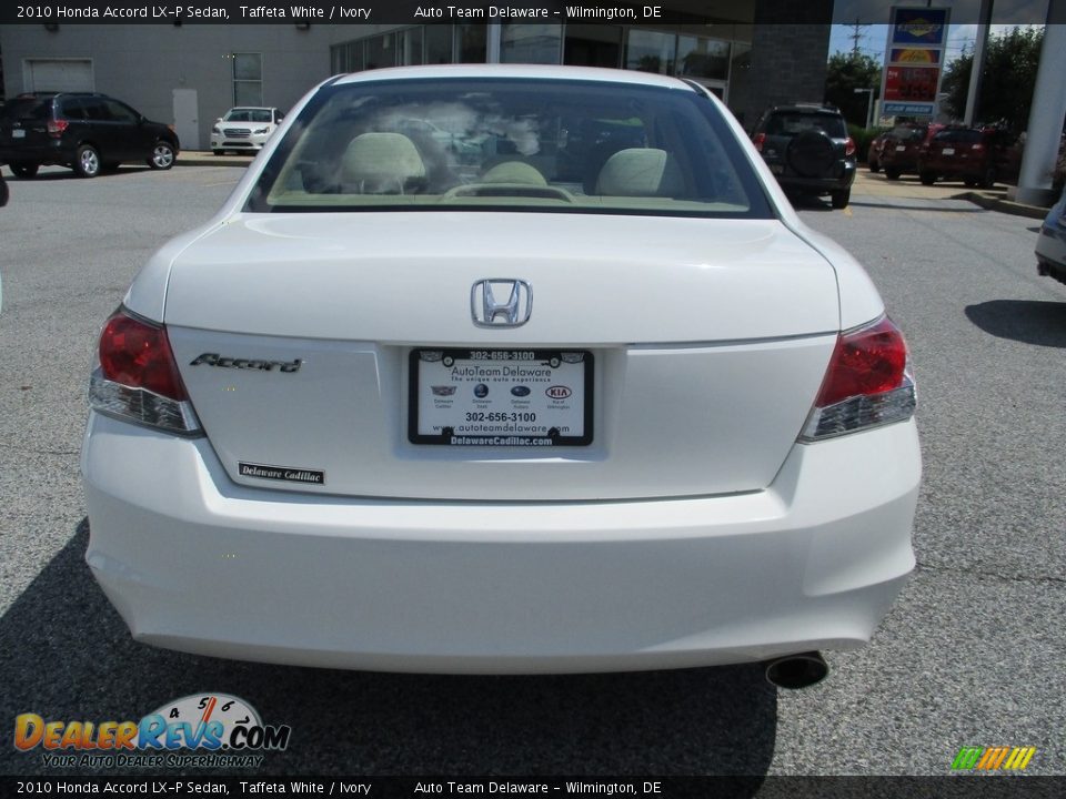 2010 Honda Accord LX-P Sedan Taffeta White / Ivory Photo #5