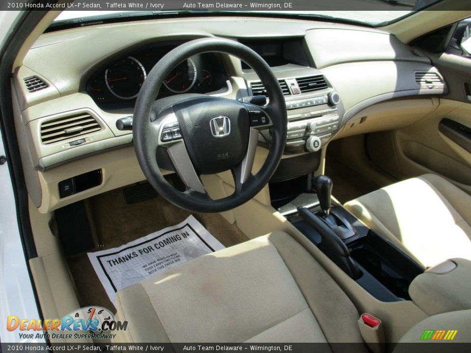 2010 Honda Accord LX-P Sedan Taffeta White / Ivory Photo #11