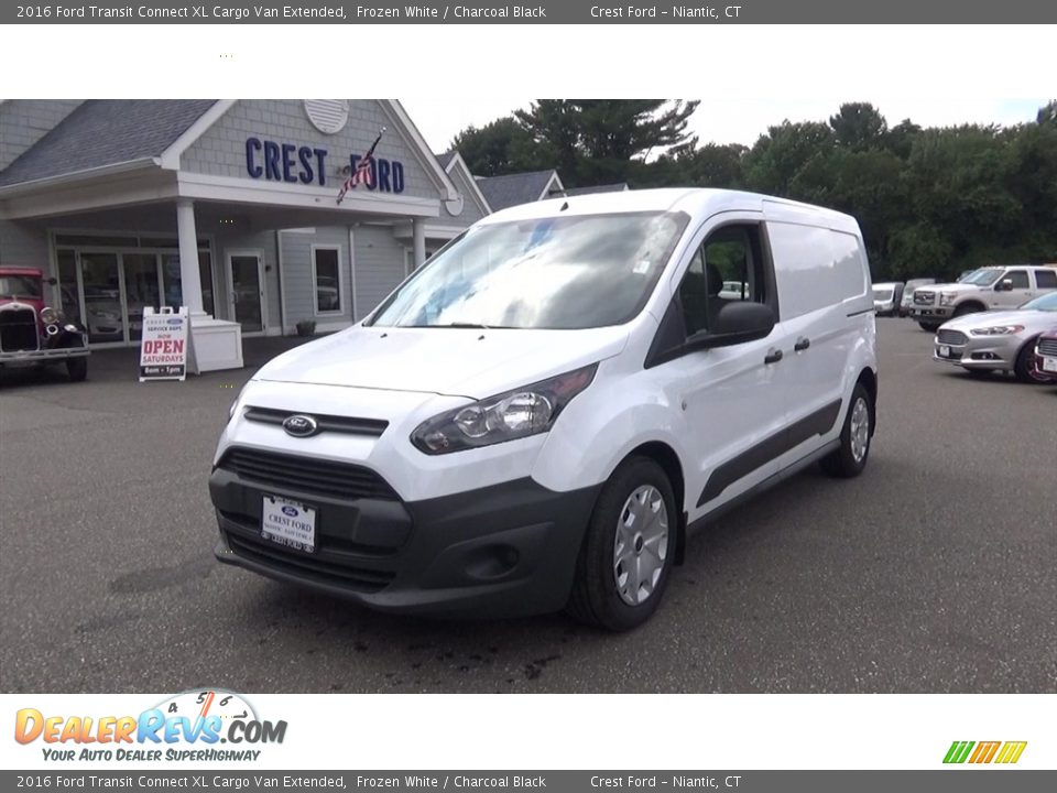 2016 Ford Transit Connect XL Cargo Van Extended Frozen White / Charcoal Black Photo #3