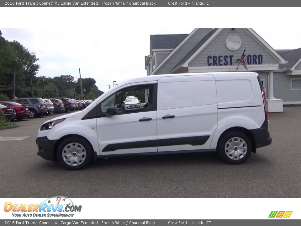 2016 Ford Transit Connect XL Cargo Van Extended Frozen White / Charcoal Black Photo #4