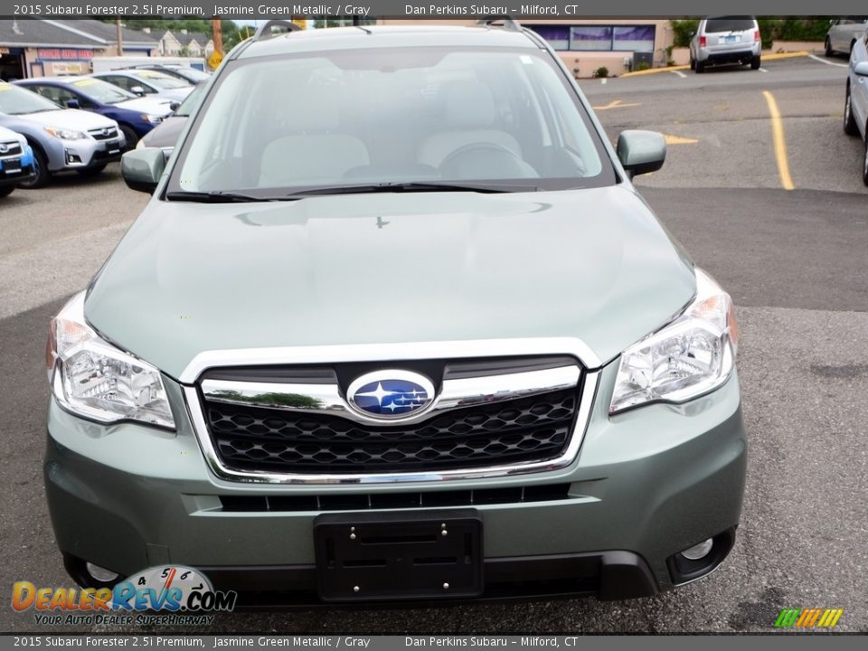 2015 Subaru Forester 2.5i Premium Jasmine Green Metallic / Gray Photo #3