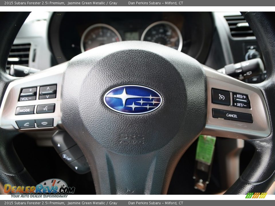 2015 Subaru Forester 2.5i Premium Jasmine Green Metallic / Gray Photo #14