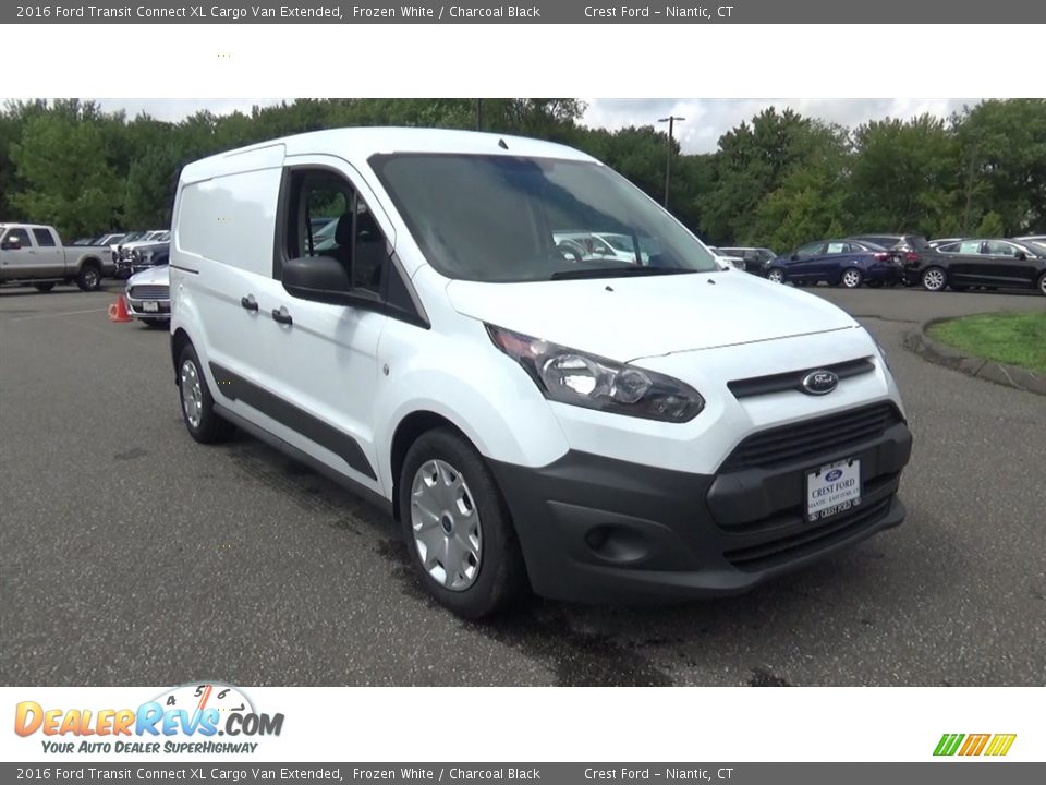 2016 Ford Transit Connect XL Cargo Van Extended Frozen White / Charcoal Black Photo #1