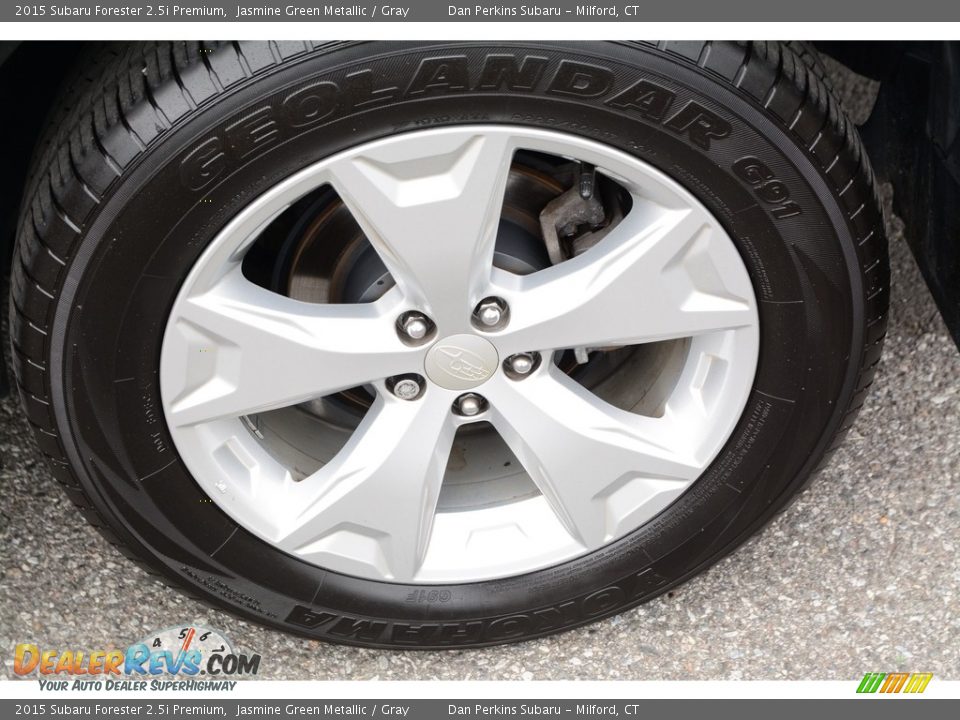 2015 Subaru Forester 2.5i Premium Jasmine Green Metallic / Gray Photo #21