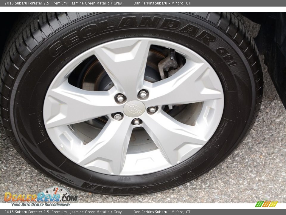 2015 Subaru Forester 2.5i Premium Jasmine Green Metallic / Gray Photo #22