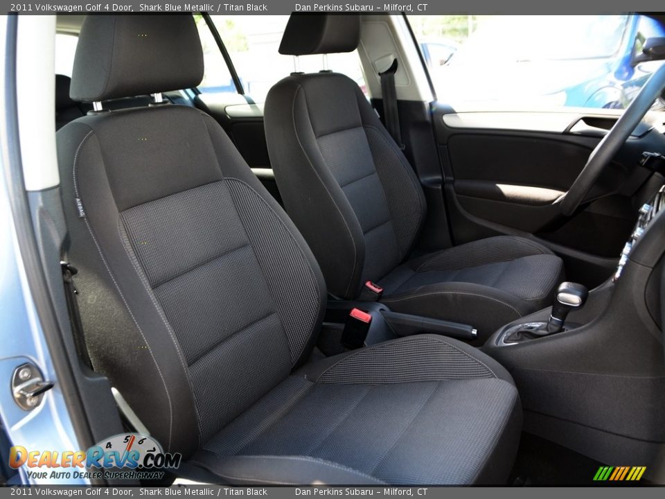 2011 Volkswagen Golf 4 Door Shark Blue Metallic / Titan Black Photo #15