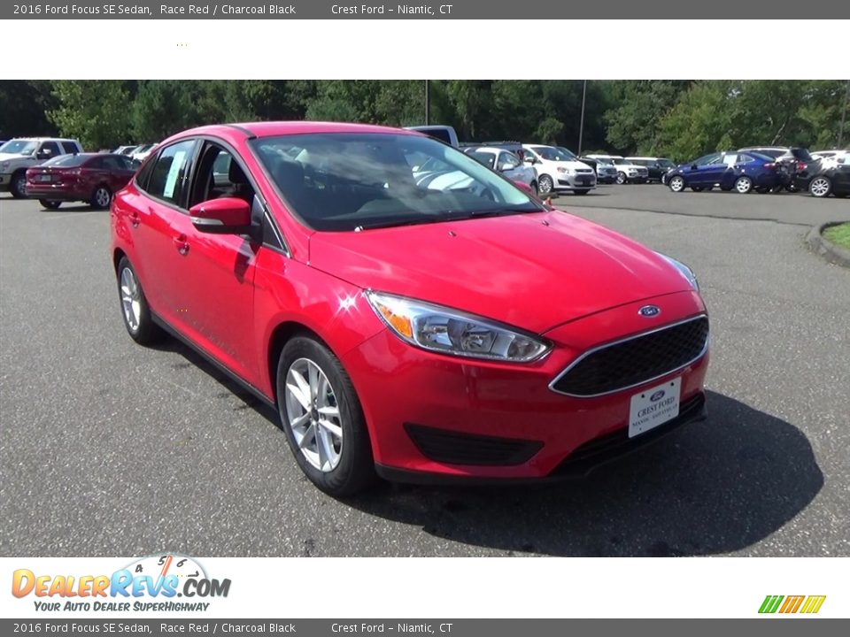 2016 Ford Focus SE Sedan Race Red / Charcoal Black Photo #1