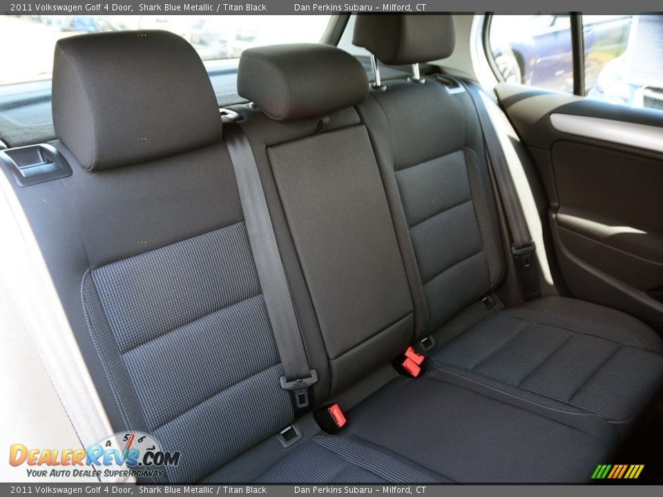2011 Volkswagen Golf 4 Door Shark Blue Metallic / Titan Black Photo #16