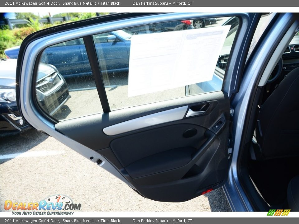 2011 Volkswagen Golf 4 Door Shark Blue Metallic / Titan Black Photo #18