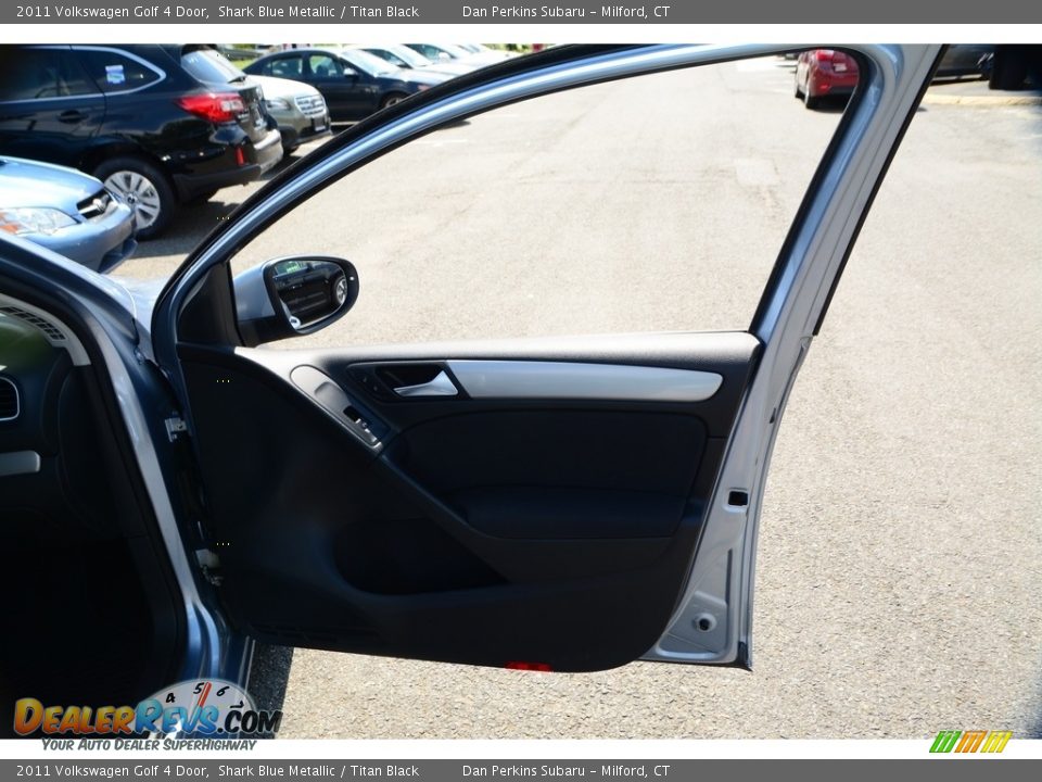 2011 Volkswagen Golf 4 Door Shark Blue Metallic / Titan Black Photo #19
