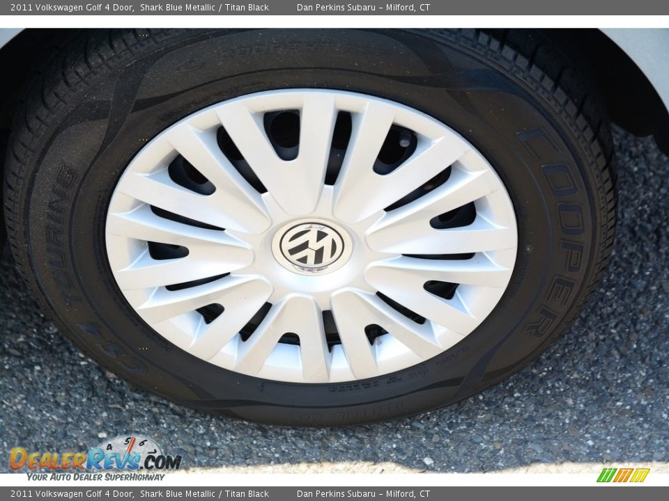 2011 Volkswagen Golf 4 Door Shark Blue Metallic / Titan Black Photo #21