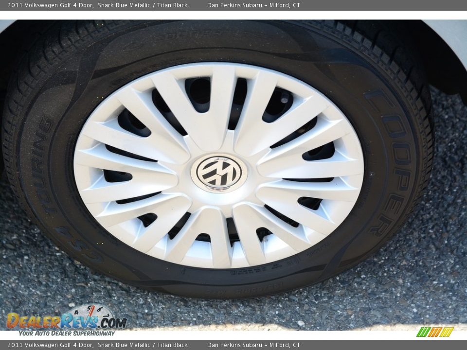 2011 Volkswagen Golf 4 Door Shark Blue Metallic / Titan Black Photo #22