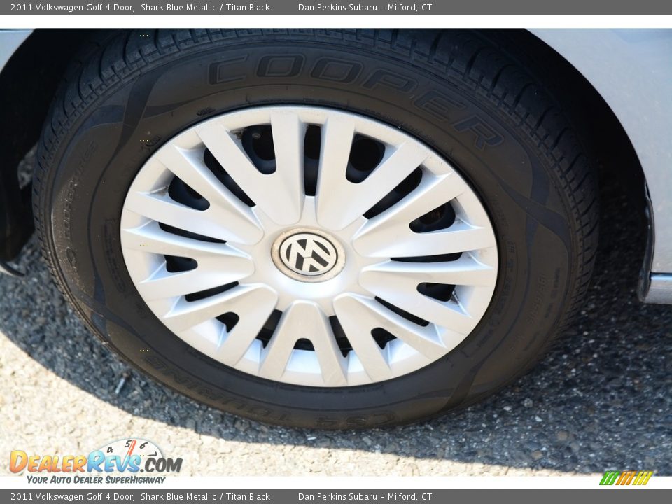 2011 Volkswagen Golf 4 Door Shark Blue Metallic / Titan Black Photo #23