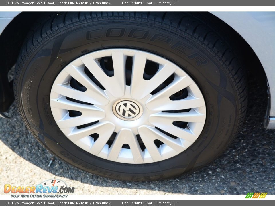 2011 Volkswagen Golf 4 Door Shark Blue Metallic / Titan Black Photo #24