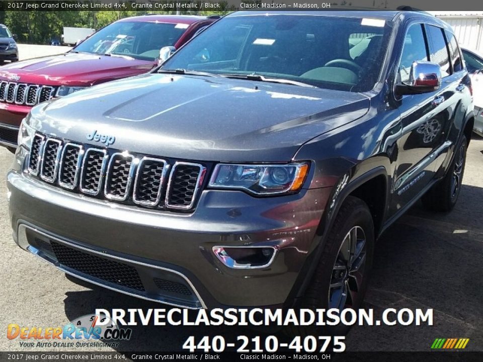 2017 Jeep Grand Cherokee Limited 4x4 Granite Crystal Metallic / Black Photo #1