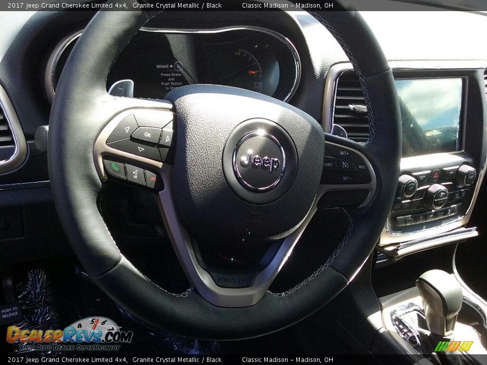 2017 Jeep Grand Cherokee Limited 4x4 Granite Crystal Metallic / Black Photo #3