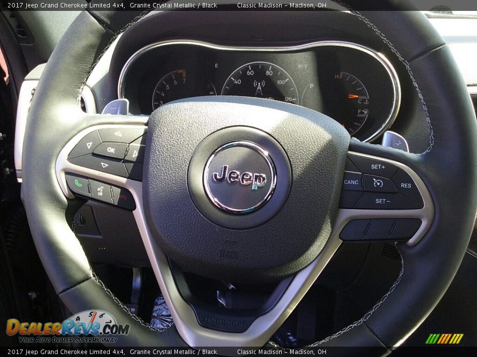 2017 Jeep Grand Cherokee Limited 4x4 Granite Crystal Metallic / Black Photo #9