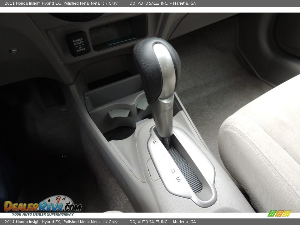 2011 Honda Insight Hybrid EX Polished Metal Metallic / Gray Photo #13