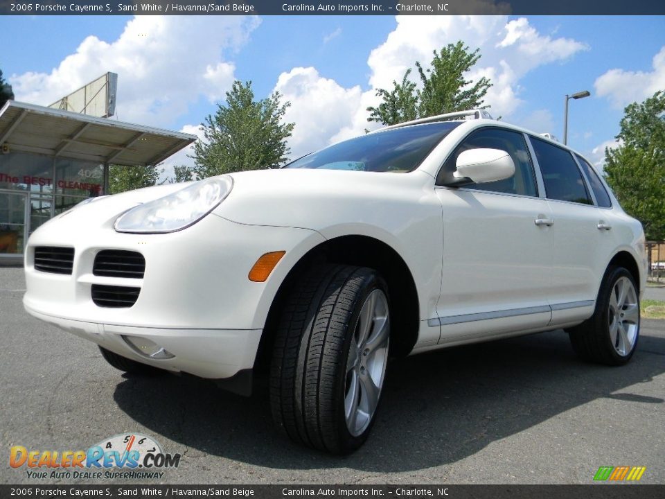 2006 Porsche Cayenne S Sand White / Havanna/Sand Beige Photo #6