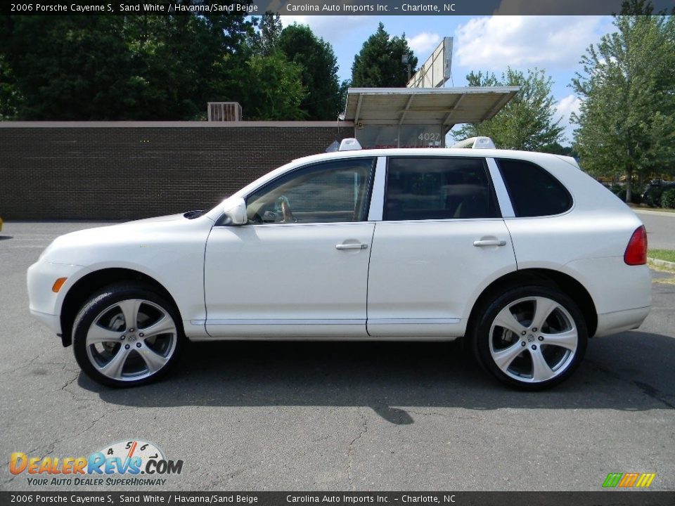 2006 Porsche Cayenne S Sand White / Havanna/Sand Beige Photo #7