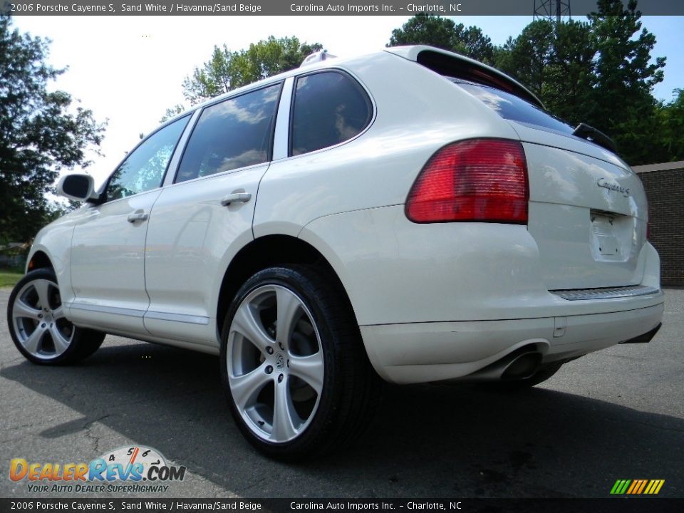 2006 Porsche Cayenne S Sand White / Havanna/Sand Beige Photo #8