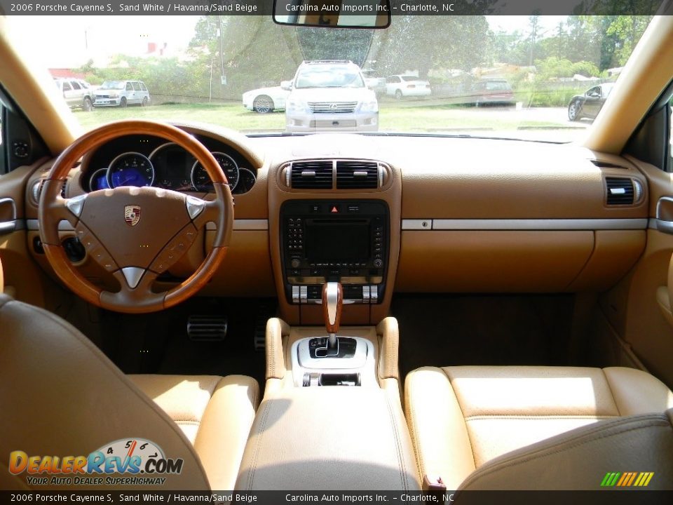 2006 Porsche Cayenne S Sand White / Havanna/Sand Beige Photo #13