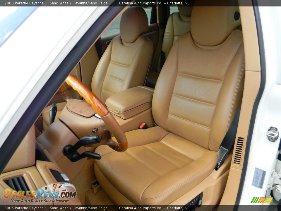 2006 Porsche Cayenne S Sand White / Havanna/Sand Beige Photo #18