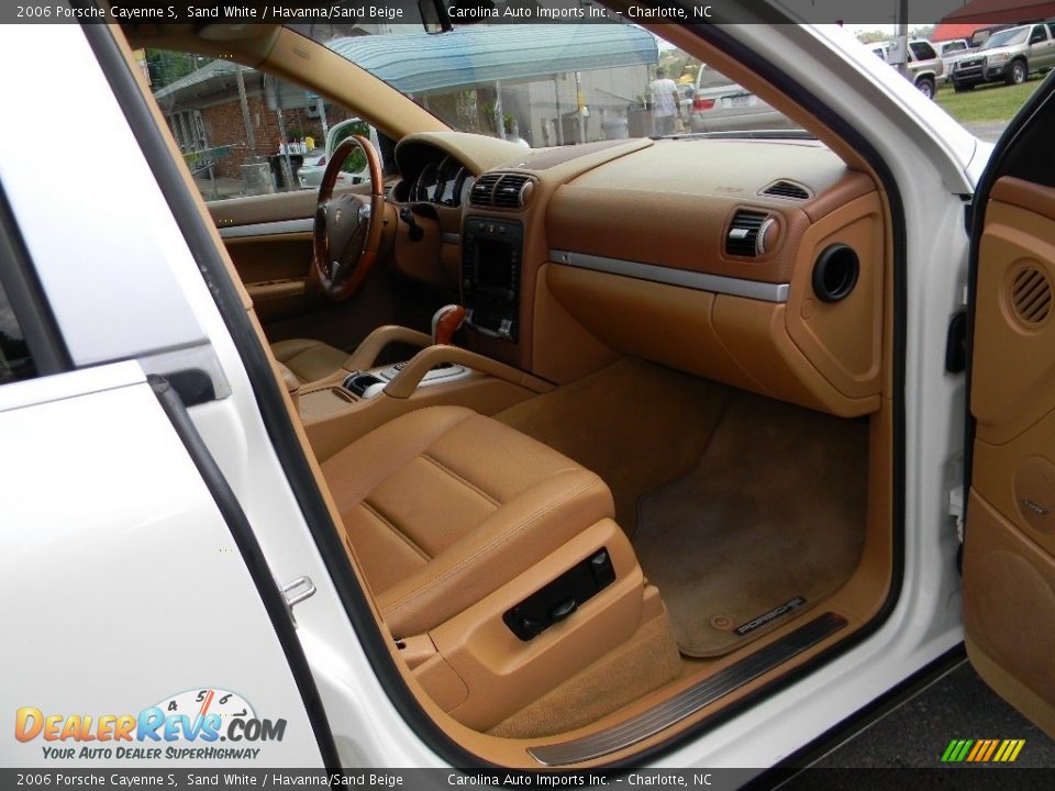 2006 Porsche Cayenne S Sand White / Havanna/Sand Beige Photo #21