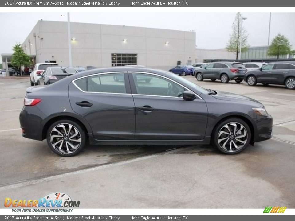 2017 Acura ILX Premium A-Spec Modern Steel Metallic / Ebony Photo #8