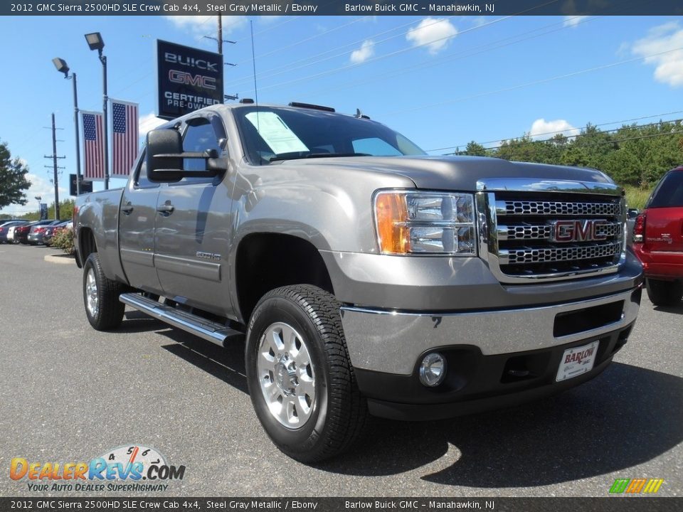 2012 GMC Sierra 2500HD SLE Crew Cab 4x4 Steel Gray Metallic / Ebony Photo #1