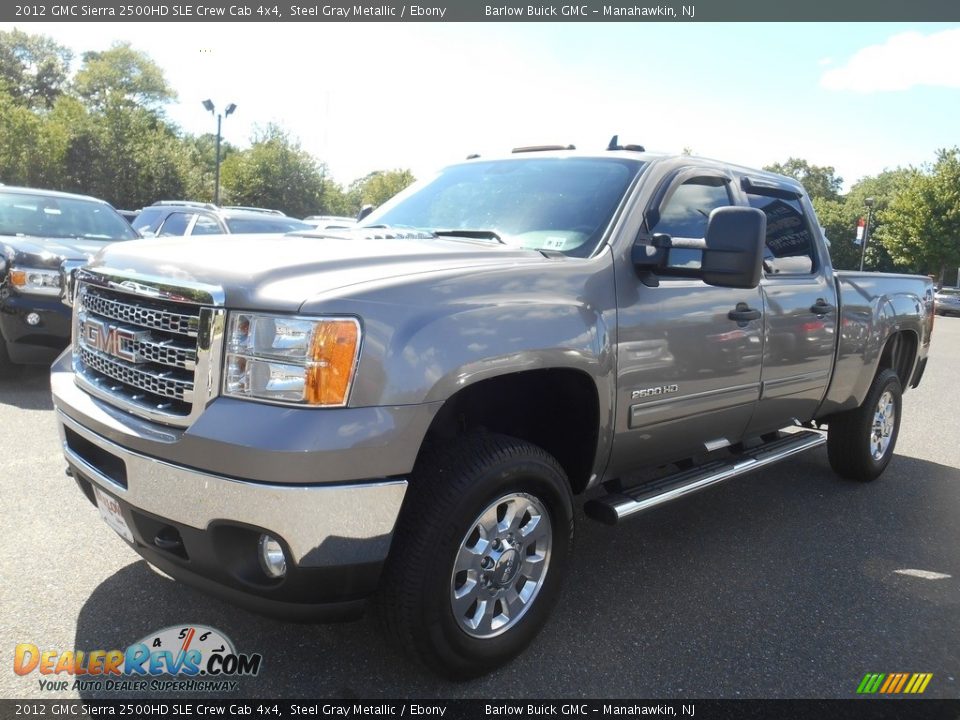 2012 GMC Sierra 2500HD SLE Crew Cab 4x4 Steel Gray Metallic / Ebony Photo #4