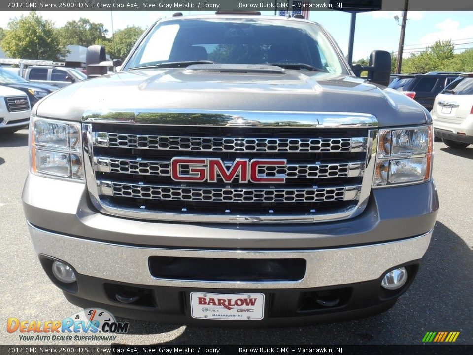2012 GMC Sierra 2500HD SLE Crew Cab 4x4 Steel Gray Metallic / Ebony Photo #5