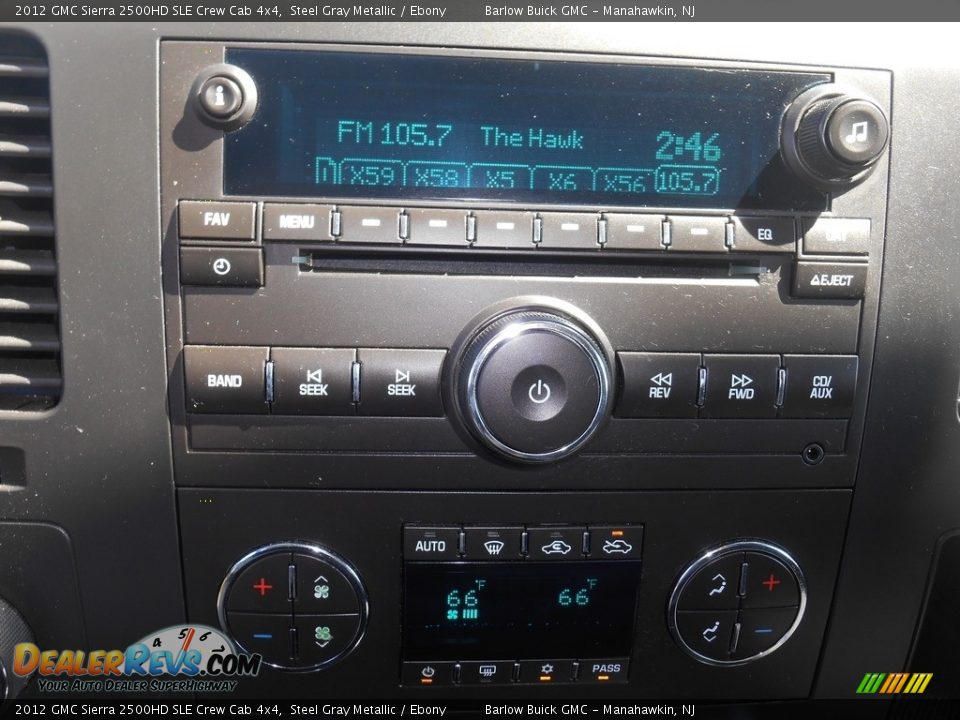 2012 GMC Sierra 2500HD SLE Crew Cab 4x4 Steel Gray Metallic / Ebony Photo #8