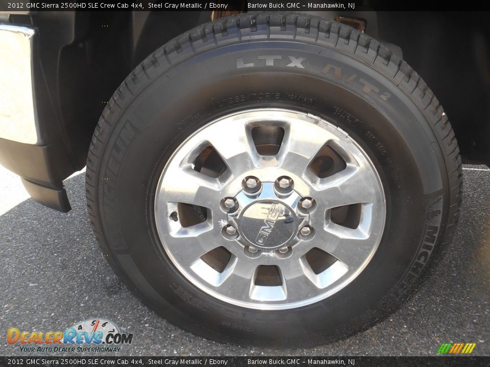 2012 GMC Sierra 2500HD SLE Crew Cab 4x4 Steel Gray Metallic / Ebony Photo #14