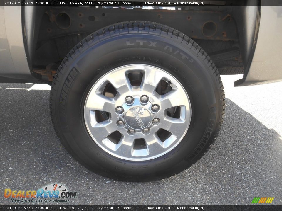 2012 GMC Sierra 2500HD SLE Crew Cab 4x4 Steel Gray Metallic / Ebony Photo #16