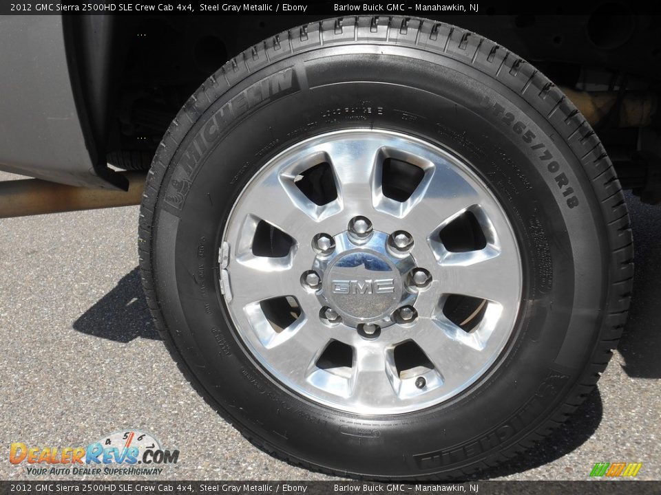 2012 GMC Sierra 2500HD SLE Crew Cab 4x4 Steel Gray Metallic / Ebony Photo #19